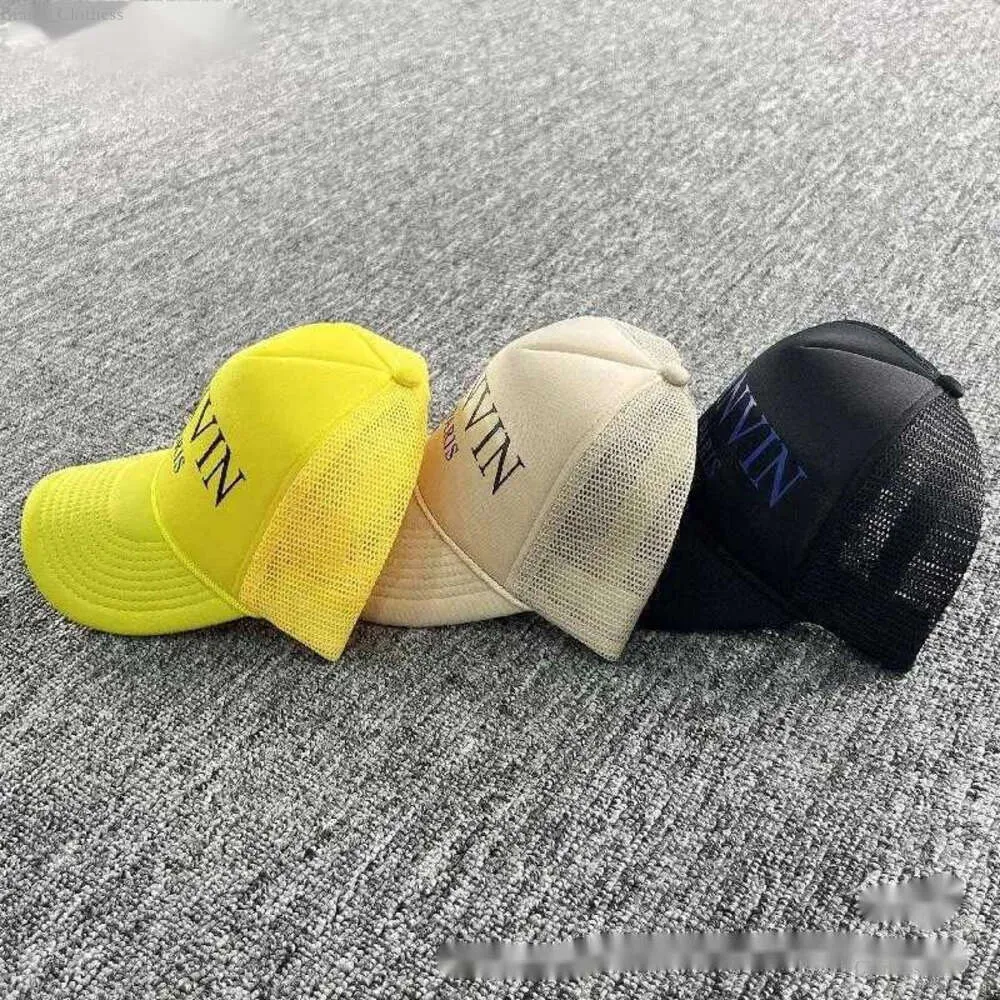 Tasarımcı Lanvins Trucker Hats Ball Capslan American Lanvins Hat Truck Cap Ekran Kapağı Nefes Alabilir Kavisli Brim Beyzbol Lanvins Cap 685