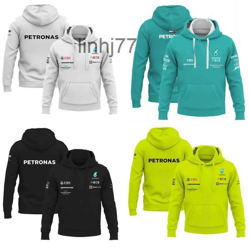 Sweatshirts Erkek Hoodies Formula One Moda F1 Yarış Takımı Sudadera Conucha del Equemo Mercedes Hombre Ropa Estampado Temporada P Bapec9di