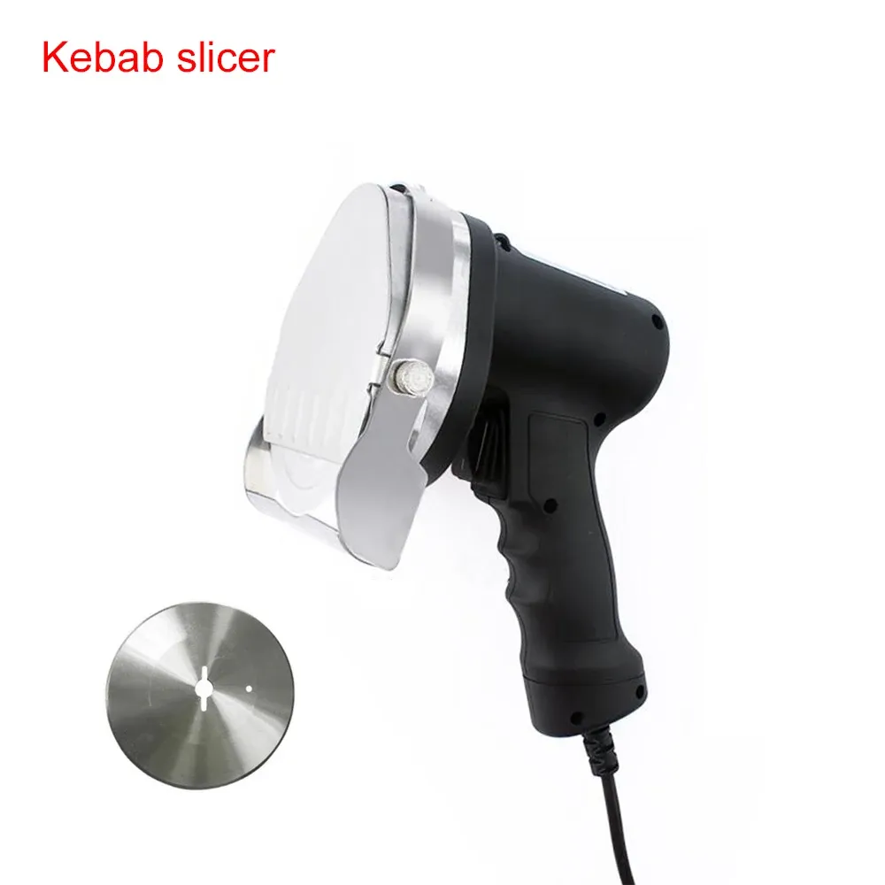 Moedores Elétrico Churrasco Fatiador de Carne Comercial Kebab Slicer Doner Faca Gyro Faca para Shawarma Máquina de Cortador de Carne Assada 110V 220V