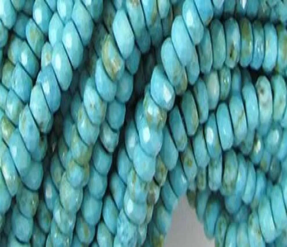 Facetterad Jade 4x6mm Gemstone Diy Jewelry Making Turquoise Loose Beads Strand 15quot9005297