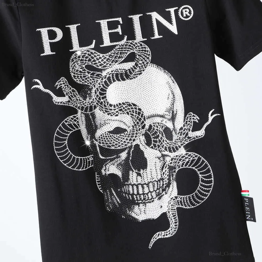 Męskie plein bear t shirt designer Tshirts Phillip Plein czaszka Philipps Plein Man T-shirty klasyczne wysokiej jakości hip hop Philip Plein 6435