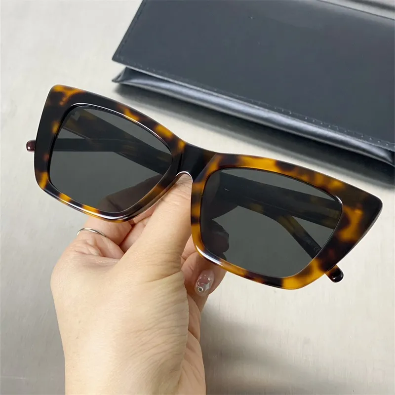 Mode-Sonnenbrille für Damen, Katzenaugen-Sonnenbrille, Sommer, Outdoor, polarisiert, occhiali da sole, sonnenbeständig, 276 Glimmer-Herren-Sonnenbrille, Hip-Hop, Leopardenmuster, PJ020 B4