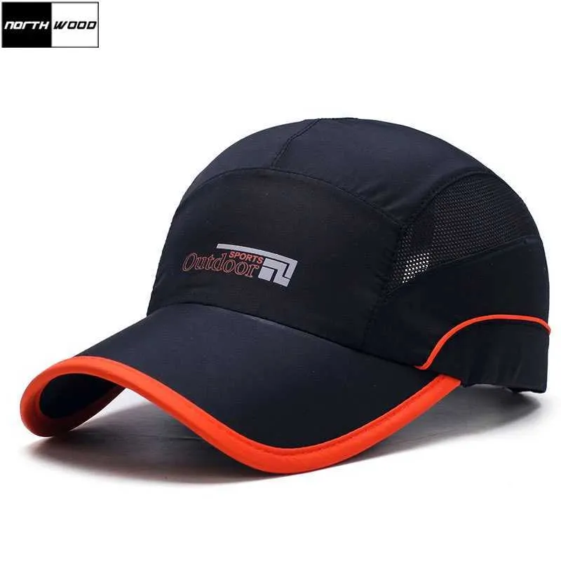 Casquettes de baseball Chapeau de baseball d'été à séchage rapide à la mode pour hommes et femmes, chapeau de soleil respirant à dos rapide J240226