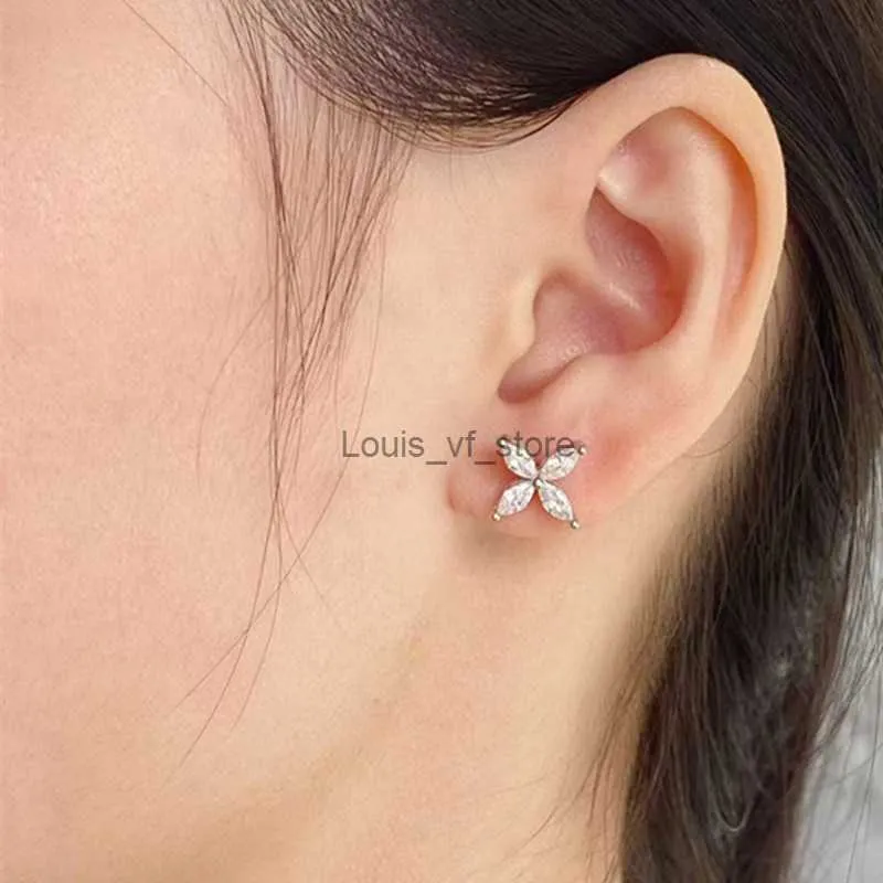 Boucles d'oreilles de créateur pour femmes, bijoux originaux de haute qualité, en argent, amour, Style doux et populaire, H24227