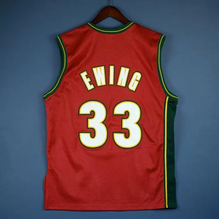 rare Basketball Jersey Men Youth women Vintage 33 Patrick Ewing Champion High School Size S-5XL custom any name or number