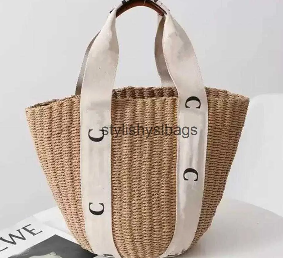 Shoulder Bags Fashion Bucket Bag Straw Handbag Tote Beach Crossbody Handbags Designers woody goes with everythingH24227