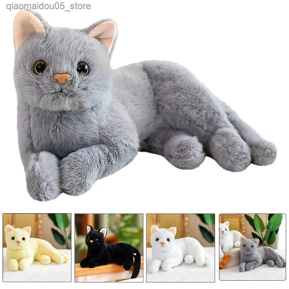 Plush Dolls 30-40cm simulation animal cartoon doll plush toy cat game filling animal doll childrens birthday gift sofa pillow home decoration Q240227