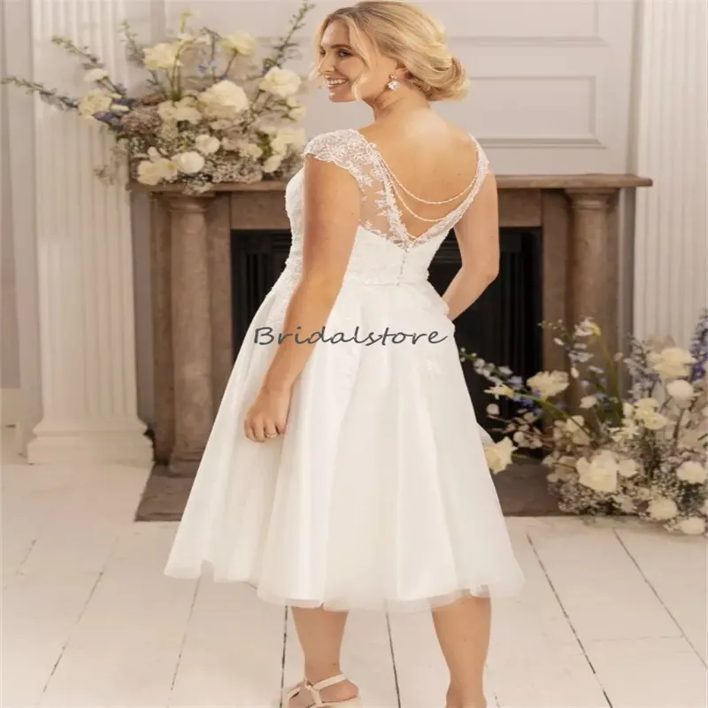 boho floral lace wedding dress Deep-V Neck 3D Floral Lace Romantic A line Boho Wedding Dress main image 0