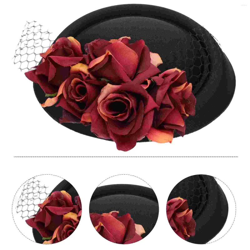 Bandanas Top Hat Women Party för dekorativ show Host Wedding Tea Caps Decoration Hats