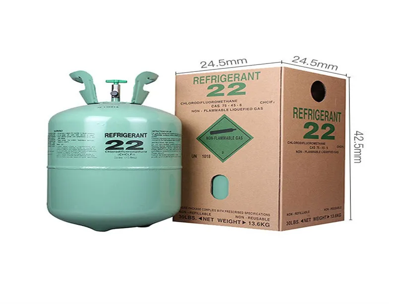 Refrigerators & Freezers Refrigerant Freon Freon Steel Cylinder Packaging R410A R22 R134A R404A 30Lb Tank Refrigerant For Air Ship Conditioners