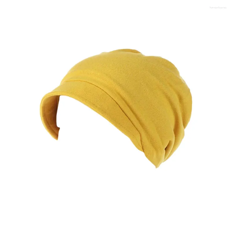 Bérets Head Chimiothérapie Coton de coton à la tête Femmes Femmes Musulman Wrap Wrap Baseball Caps Small