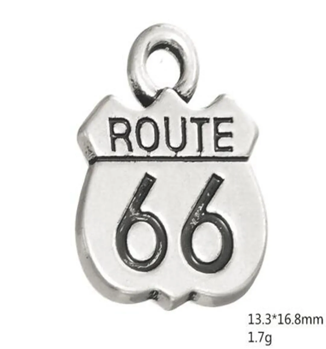 2021 DIY Route 66 Road Sign Charms Sieraden voor het maken van andere op maat gemaakte sieraden6164136
