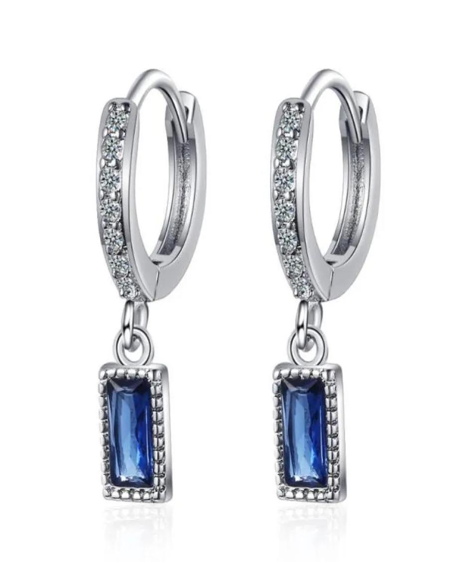 Dangle Kroonluchter Echt 925 Sterling Zilver Oorsprong Blauwe Saffier Oorbel Voor Vrouwen TRENDY Aros Mujer Oreja Edelsteen Sieraden Or2337136