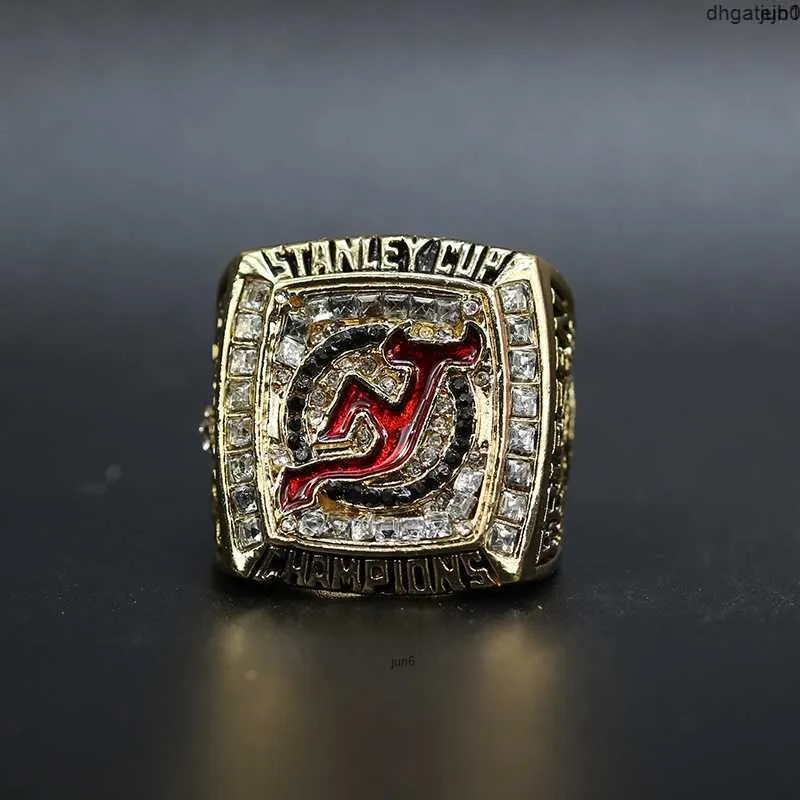 Designer Commemorative Ring Rings NHL 2003 New Jersey Devil Hockey Championship Ring VPL4 0K6A