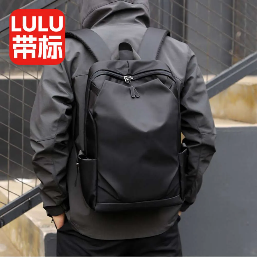 Designer lululemens saco luluemon moda mochila dos homens 2022 nova moda lazer viagem computador saco do ensino médio grande lulu