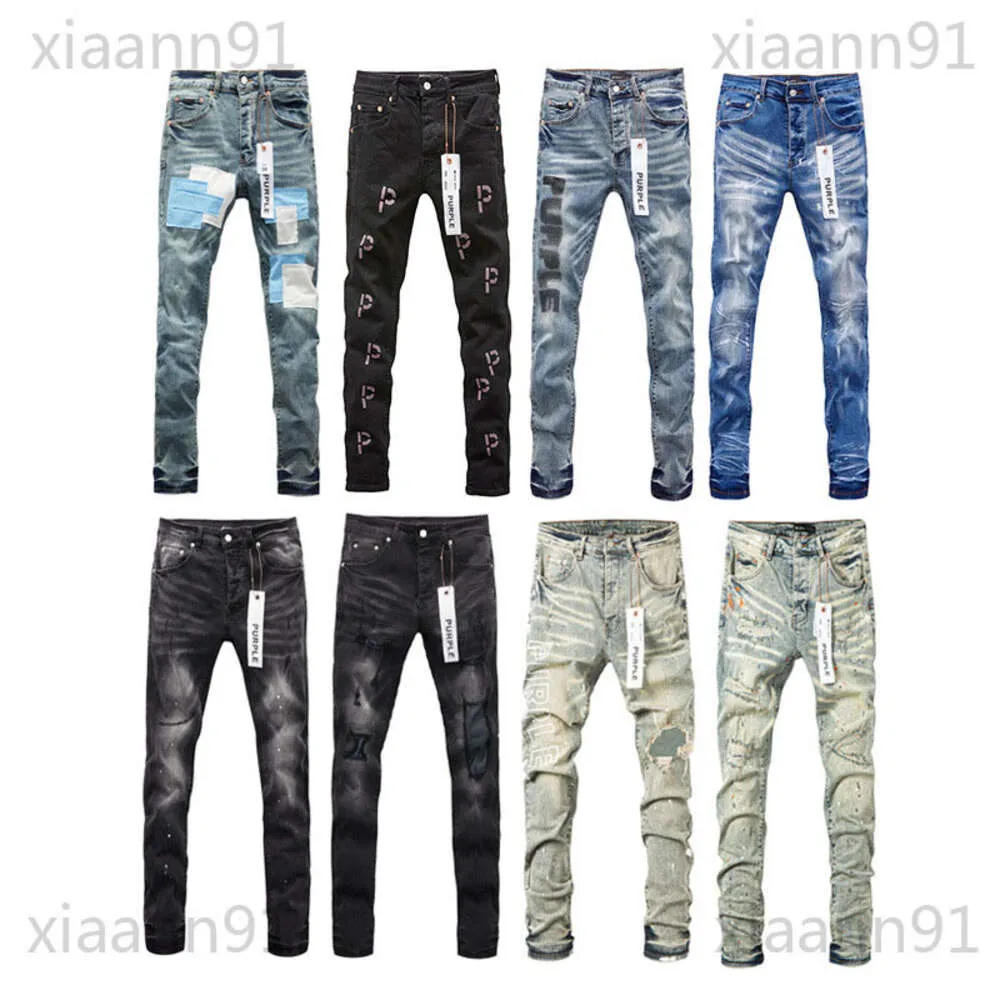 Designer Fashion Classic jeans viola jeans pantaloni camo casual buca da uomo da uomo ksubi jeans hight ricamo di qualità magro