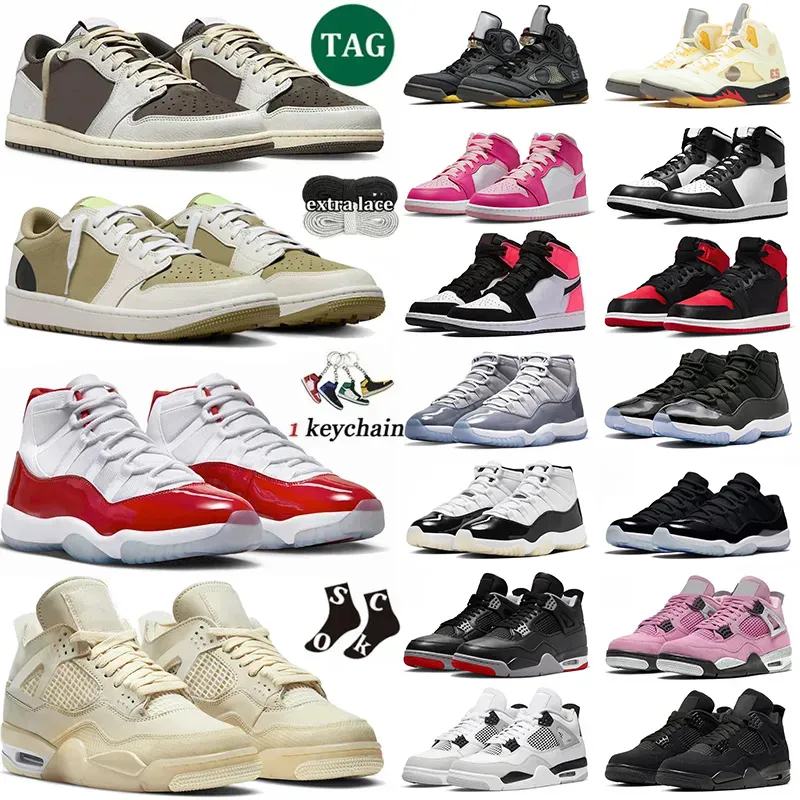 Cherry 11s Bred Reimagined 4 buty do koszykówki mężczyźni Kobiety czarny kot 4s Cool Grey 11 Space Jam Jam Low Cactus Jack Golf 1 1s Rok Treaker Dragon Treaker Dhgate