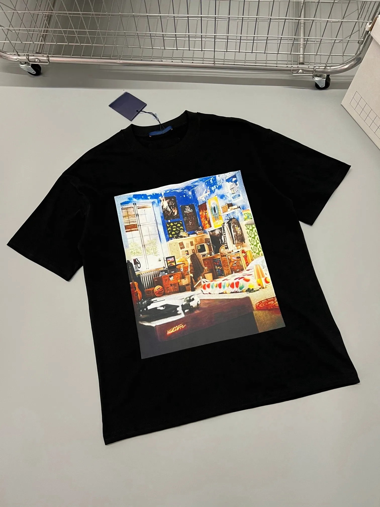 Erkek Giyim Yaz Tricou Harajuku Boxy T-Shirt Spor T-Shirt Yaratıcı Kolye Tasarımı Sokak Erkekler Hip Hop Stil Kısa Kollu