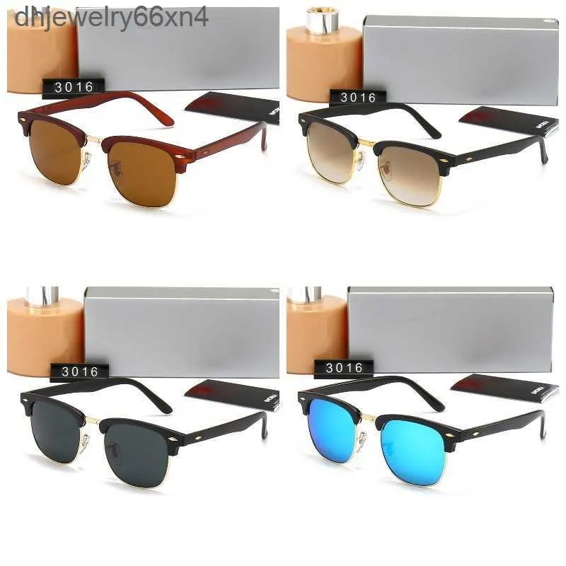 Солнцезащитные очки Wayfarer Ray для мужчин и женщин, ацетатная оправа 3016, стеклянные линзы, солнцезащитные очки для мужчин Gafas De Sol Mujer с коробкой 1ZHG