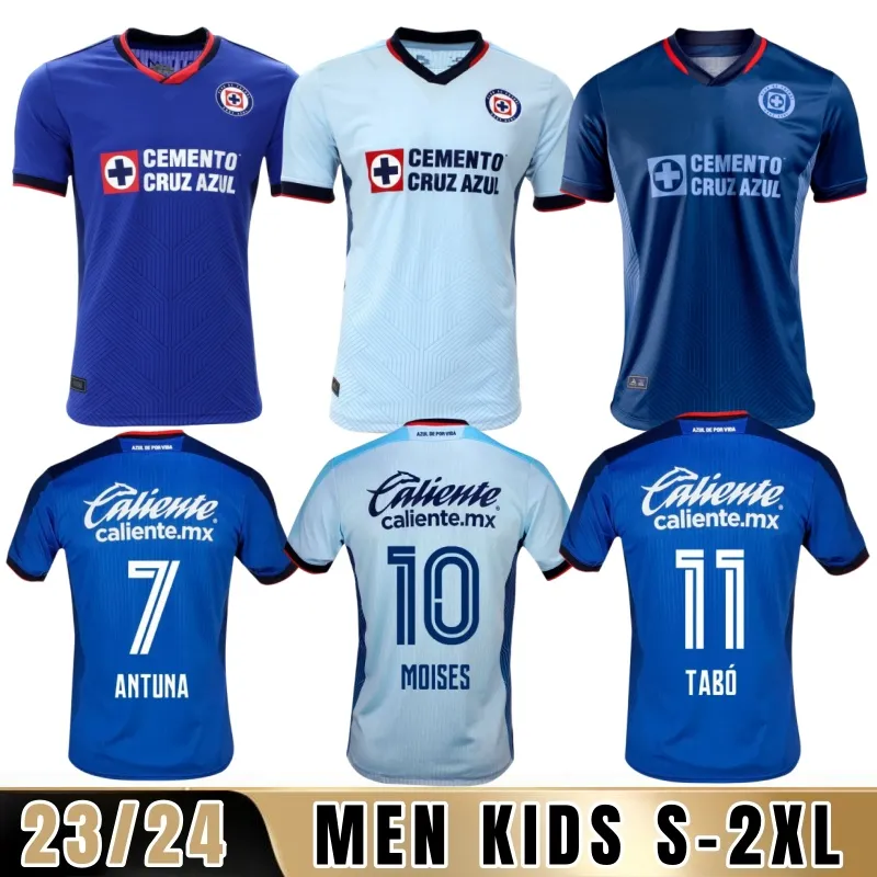2023 2024 Cruz Azul Soccer Jerseys 23 24 Cdsyc Mexico League VIEIRA LIRA RODRIGUEZ Accueil Troisième maillots de football LIGA MX Camisetas de Futbol Kit Jersey