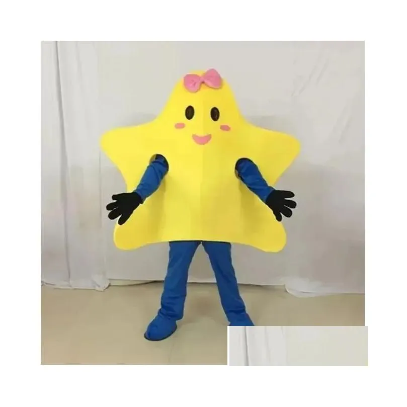 Mascot Hallowee Performance Two Color Star Costumes Cartoon Character Adt Size Fancy Dress Drop Delivery Apparel Dhn7M