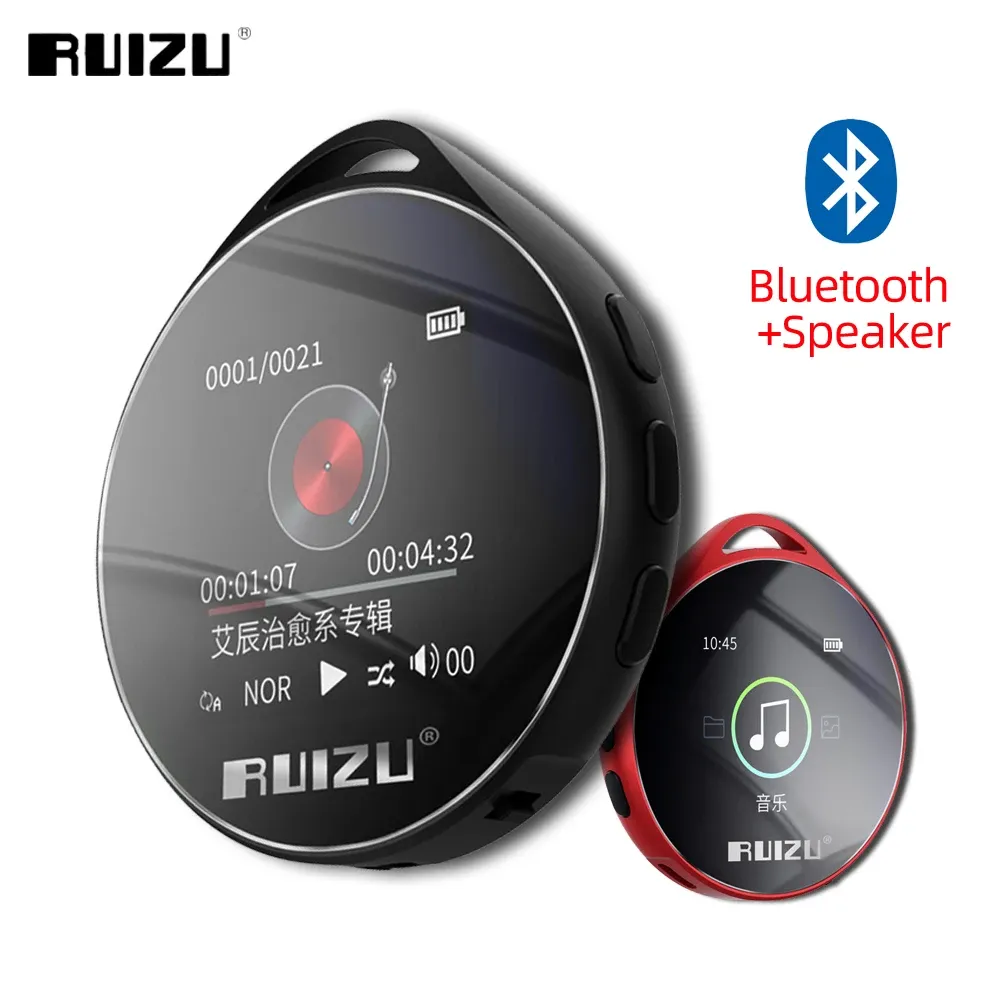 Players RUIZU M10 Bluetooth MP3 Player 8GB 16GB Portable Audio Walkman With Built In Speaker FM Radio EBook Recording MP3 Music Player