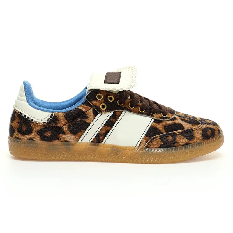 adidas gazelle silver green womens Wales Bonner Pony Hair Leopard Samba  La Garonne