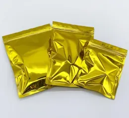 500Pcs Resealable Gold Aluminum Foil Packing Bags Valve locks with a zipper Package For Dried Food Nuts Bean Packaging Storage Bag3878043