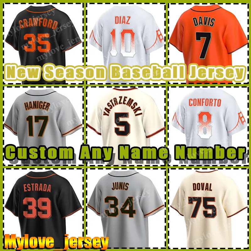 5 Mike Yastrzemski 28 Buster Posey Jersey Beyzbol Devleri Austin Slater Joey Blake Snell San Francisco Lamonte Wade Jr.