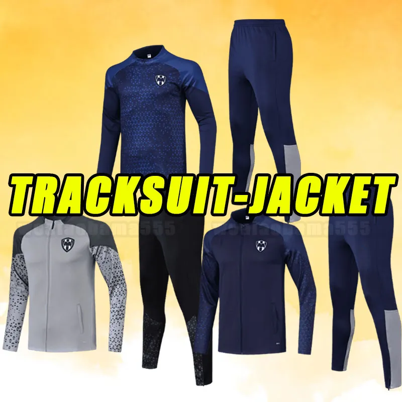 Lång ärm 2023/24 Liga MX Rayados Monterrey Soccer Tracksuit R.Funes R.Funes Mori M.Meza 23 24 Canales Mexican League Football Shirt Training Jacket Jacket