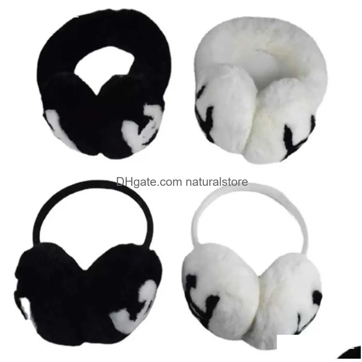 Cache-oreilles classique hiver cache-oreilles femme lapin polaire marque créateur de mode chaud P livraison directe Dhorq