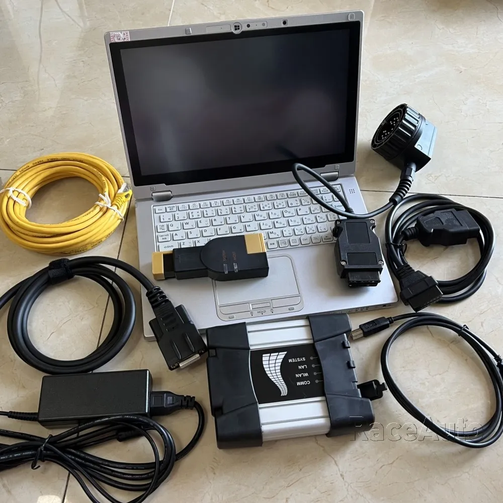 Automatyczne narzędzie do BMW ICOM Next Wi-Fi 480GB SSD CF-AX2 laptop I5 5G Użyte Diagnostyka ekranu dotykowego Pełny zestaw