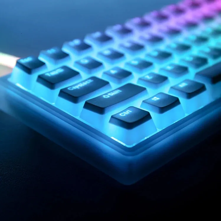 108 Keys OEM -profil PBT KeyCap Pudding KeyCaps för Mechanical Keyboard Kit Cherry MX Switch RGB Gamer Backbellit Keyboards Custom 240221