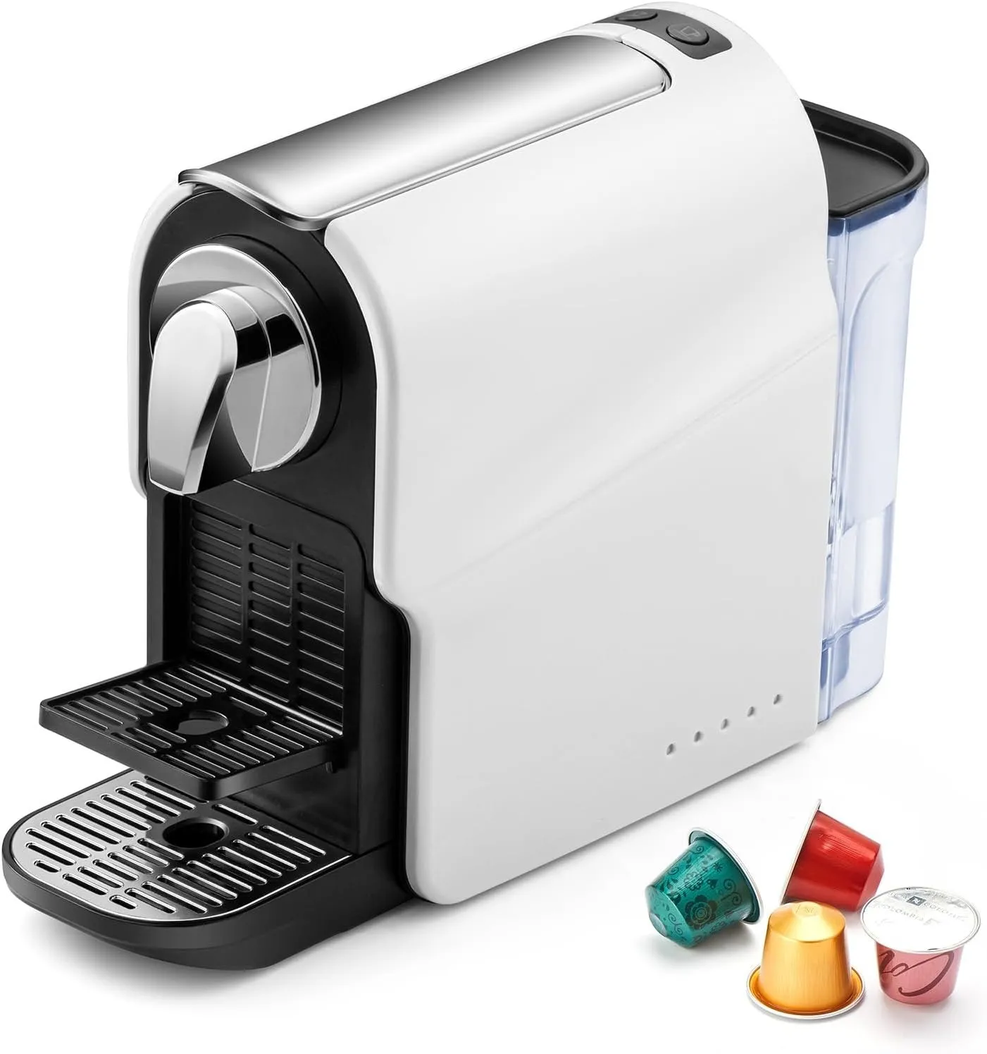 DHgate Nespresso Original Capsule Coffee Machine Compact Espresso Maker with 20 Bar High Pressure Pump Removable Water Tank Adjustable Cup Tray 1350W Home Garden