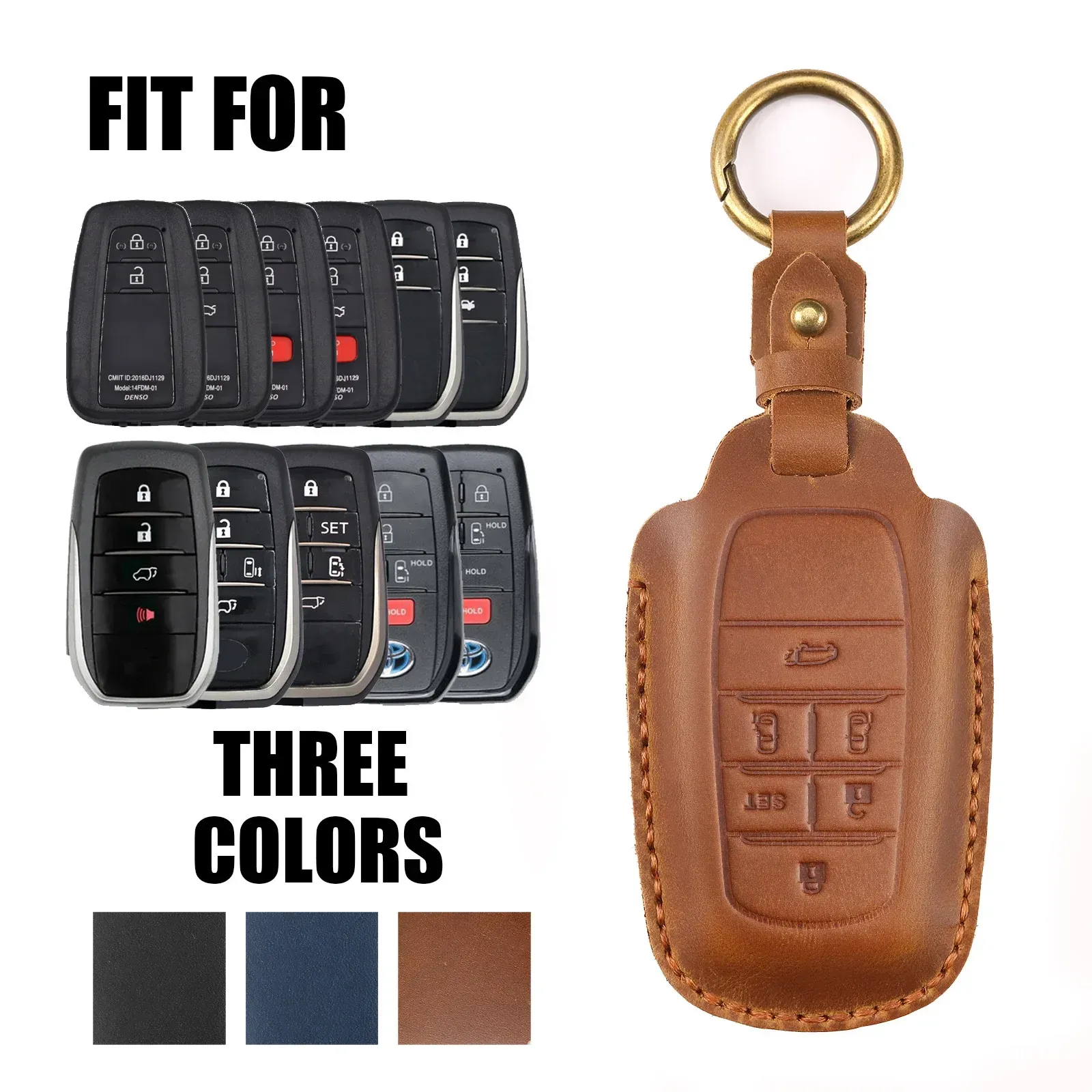 Key Case Cover For Toyota Sienna Highlander Camry Previa