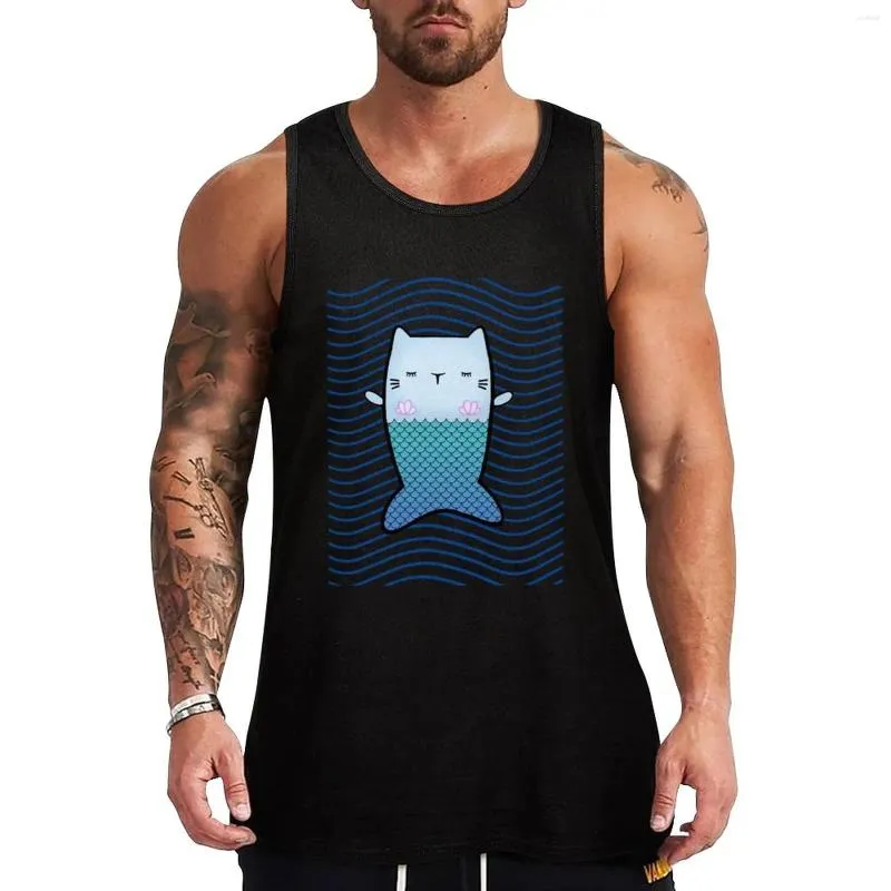 Herren Tank Tops Purrmaid Top T-Shirts Herren T-Shirt Muscle Fit Singlet für