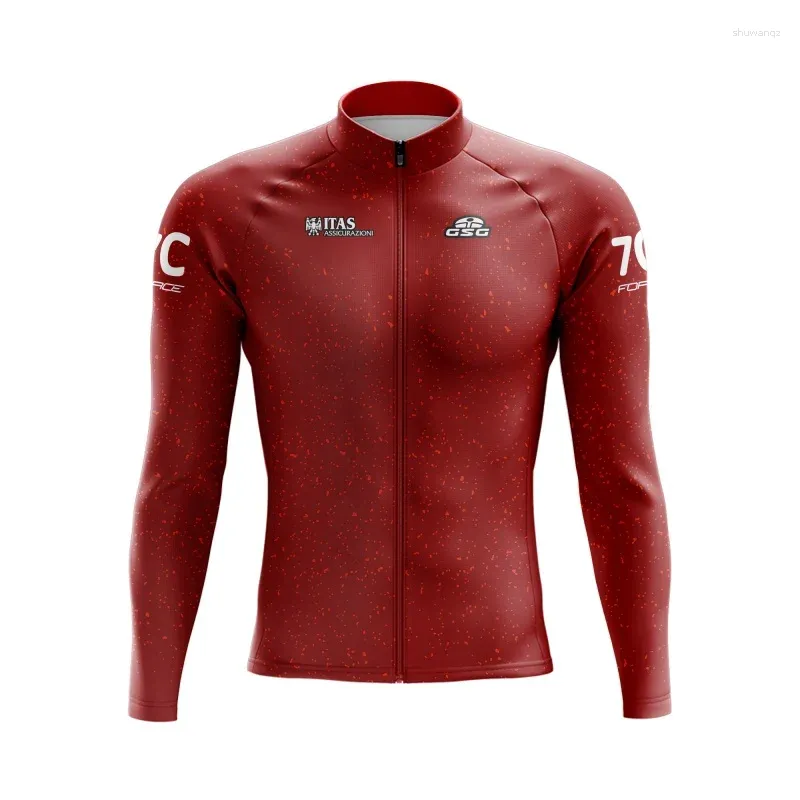 Racingjackor ITAS Cycling Jerseys Men's Winter Thermal Fleece Pro Sports Cyclkläder utomhusvägscykelkläder