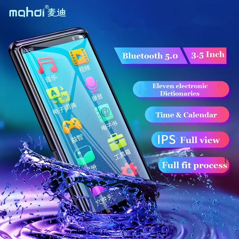 مكبرات صوت Mahdi M9 MP4 Player Bluetooth 5.0 شاشة تعمل باللمس 3.5 بوصة