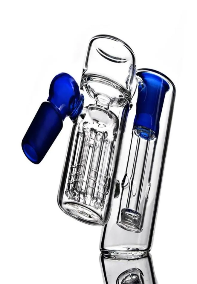 Bleu clair verre lourd AshCatcher conduites d'eau Bong fumer tuyaux eau bongs 14mm 19mm cendrier pour narguilés Shisha265N3874428