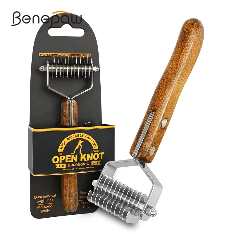 Combs Benepaw Professional Dematting Dematting Undercoat Rake For Small Dogs Cats Pętk pielęgna