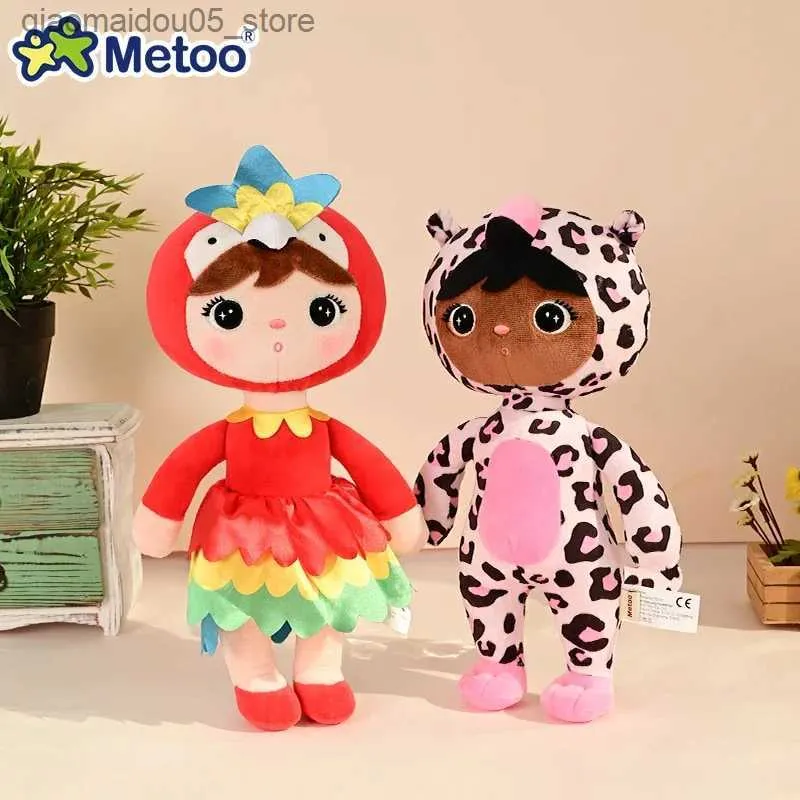 Bonecas de pelúcia Metoo Boneca de pelúcia Carnaval Festa Moda Rosa Impertinente Pantera Negra Cor Boneca Papagaio Macio Cinto de Segurança Sono Boneca Presente de Aniversário Q240227