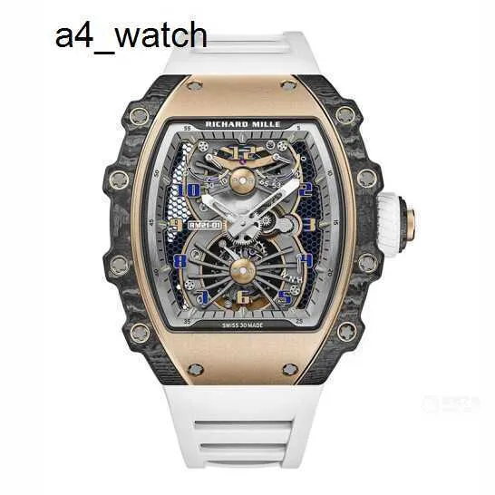 Celebrity Watch Iconic Wristwatch RM Wrist Watch Rm21-01 Tourbillon Hollow Series Rm2101 Carbon Fiber