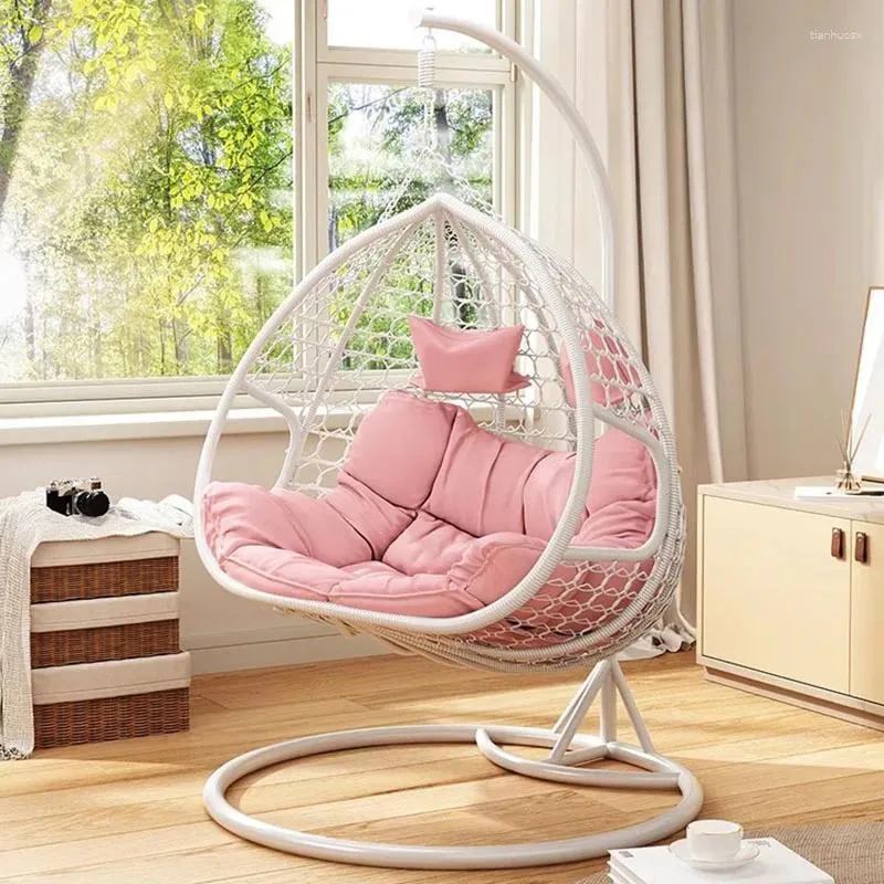 Lägermöbler kvinnor minimalistiska hängande stol lounge inomhus trädgård utomhus svängande hängmatta chaise suspendu