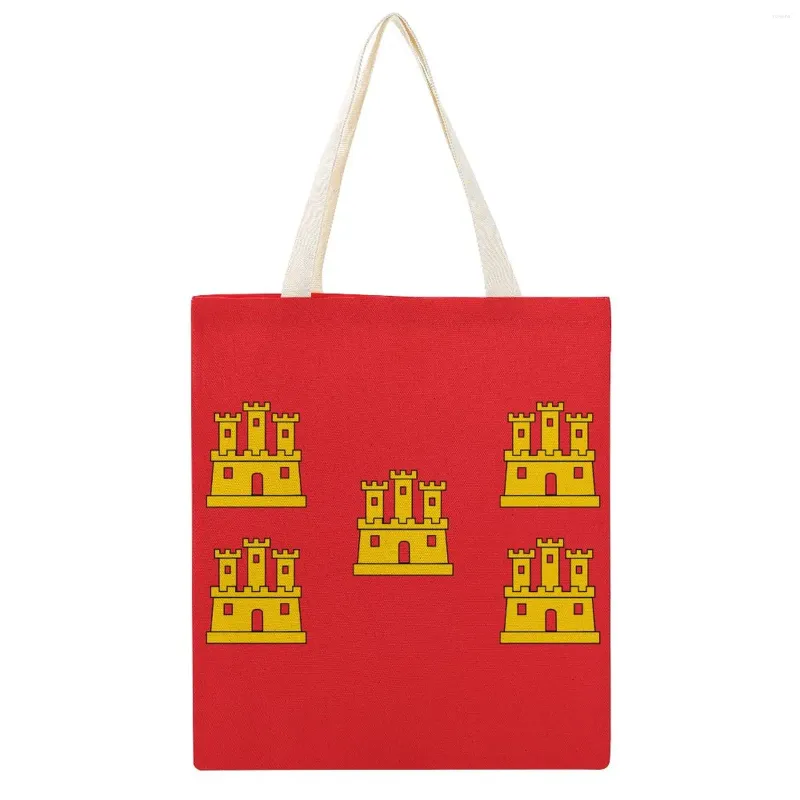 Shopping Bags Oitou-Charentes Flag Canvas Bag Funny Novelty Tote Double Infantry Pack Top Quality