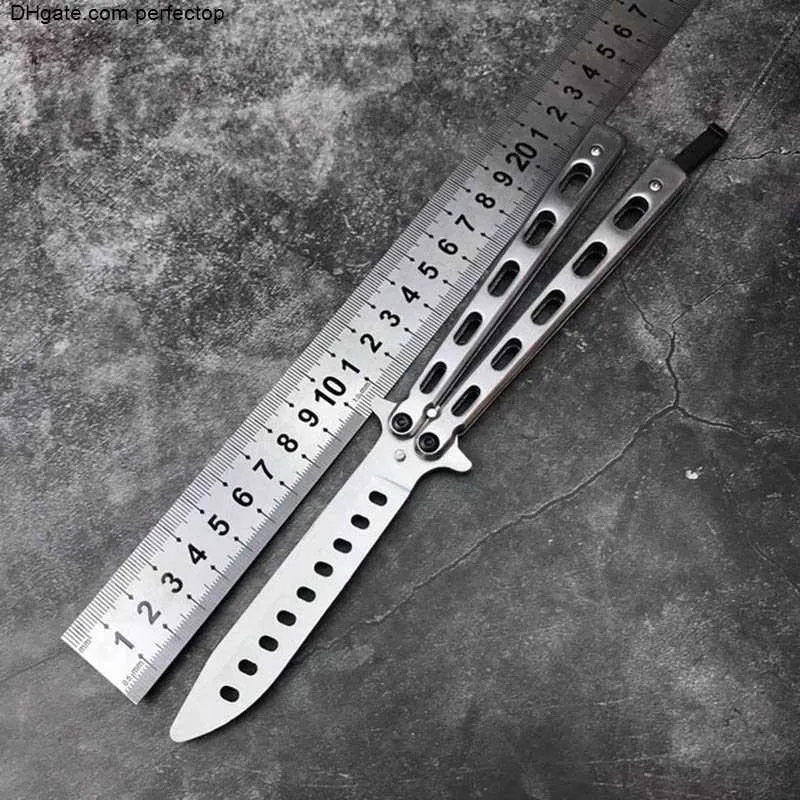 Knife Balisong Trainer keskin 3 tarzı kelebek salıncak eğitimi hom Basilisk deniz yılan canavarı BM31 BM40 BM42 BM43 BM46 BM47 BM51 EX10 Jilt Bıçakları UT85 UT121 UT88