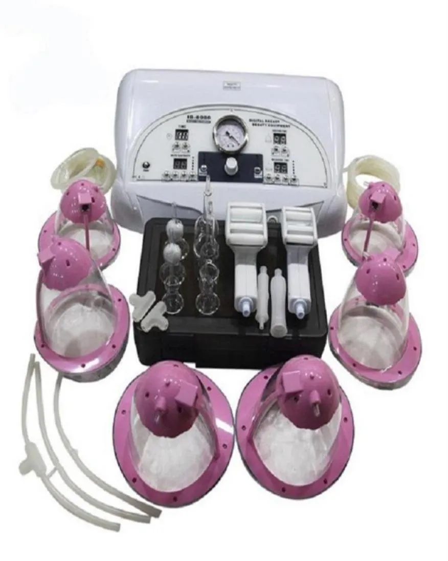 Terapia ssąca próżniowa maszyna do powiększenia piersi maszyna pompa podnoszenia tyłka z kubkiem w kolorze elektrycznym terapia bańki