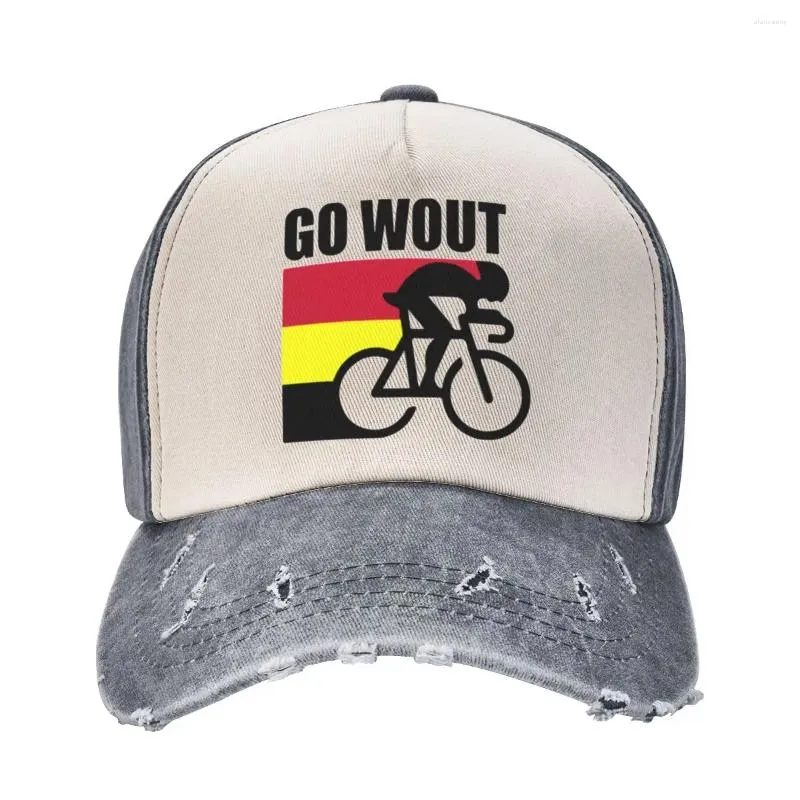 Top Caps Belçika bayrağı Wout Van Aert Beyzbol Şeyleri Moda Sıkıntılı Yıkalı Snapback Hat Erkek Kadınlar Ayarlanabilir