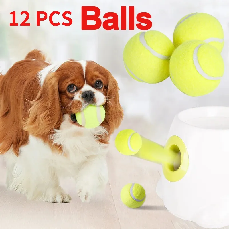 5cm Dog Pet Tennis Interactive Toy Chew Ball Throwing High Bouncy Kids For Supplies Puppy Accesorios y240220
