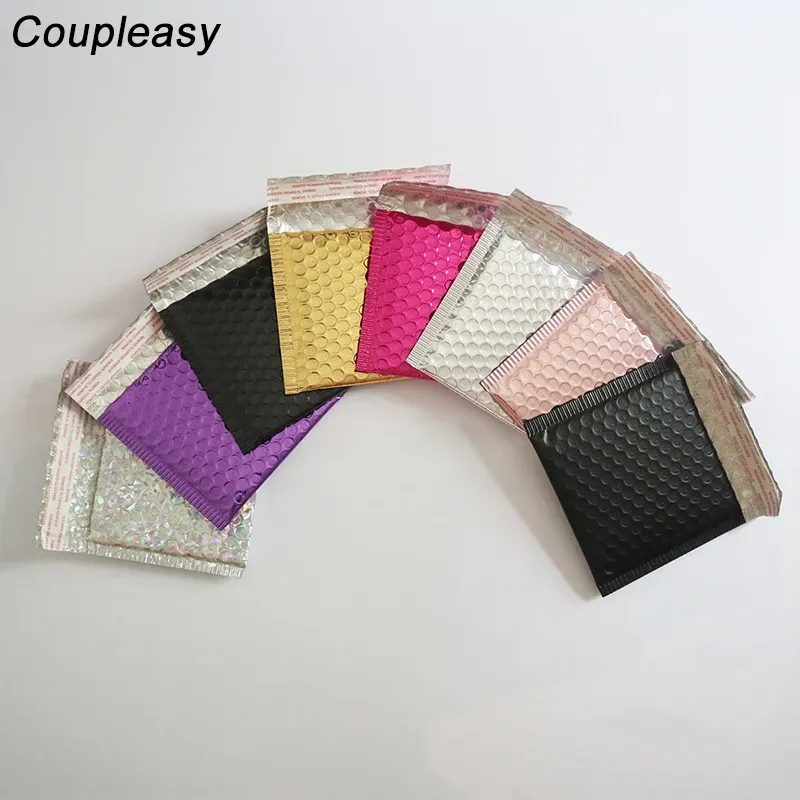 Blackboard 100pcs 15x13cm Colorful Bubble Envelope Self Adhesive Bubble Mailer Bag Shipping Mailing Foam Envelopes Bags Business Supplies