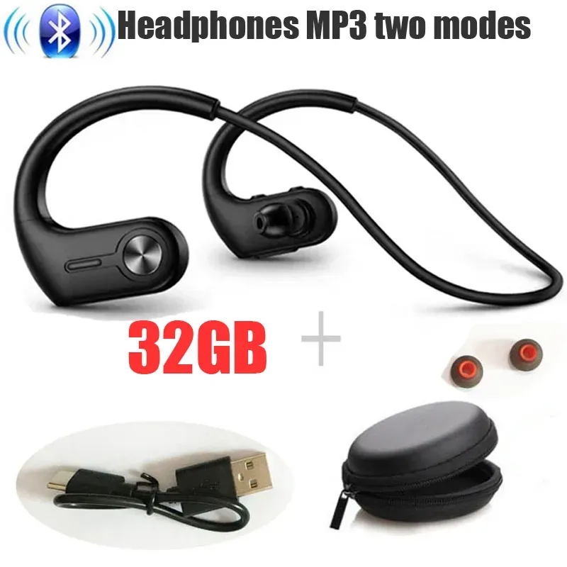 Player Benjie S10 MP3 -spelare Bluetooth 5.0 Headset Stereo Hanging Headset Handsfree Headset Sports Headset